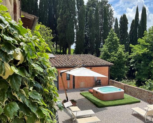 Erkély/terasz, Fattoria del Colle in Trequanda