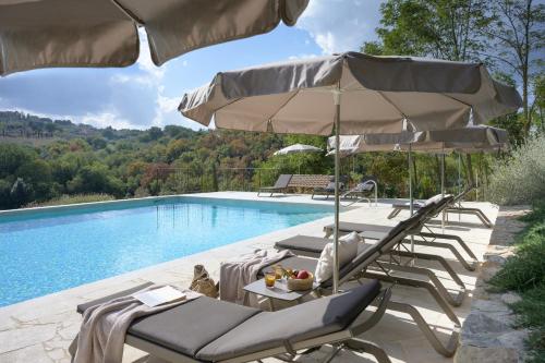泳池, Pendolino Apartment, Garden, Pool, Montaione, Toscana in 蒙塔伊奧內