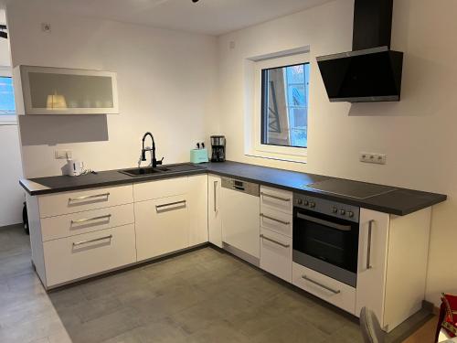 廚房, Ferienwohnung Schreier in 哈爾斯塔特