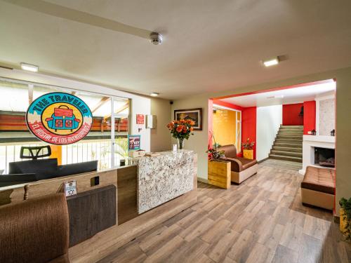 Lobby, The Traveler Hostel in Otavalo