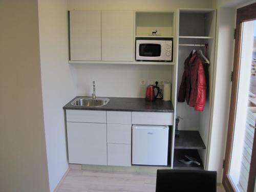 Kitchen, Skogar Sunset Guesthouse in Husavik