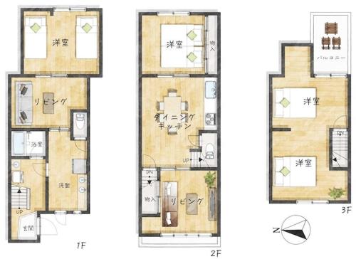 鶴木宿 日式現代風4房2廳獨棟別墅 鶴橋站10分鐘 鄰近韓國城商店街