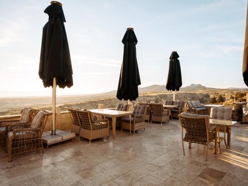 ระเบียง/ชานเรือน, Cappadocia Pegasos Cave Suite Hotel in เนฟเซไฮร์