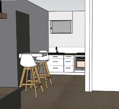 平面圖, Refuge des voyageurs - studio neuf - Ancrage indépendant Rez de jardin in 朗代爾諾