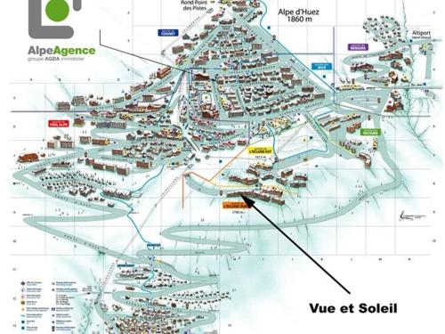 Charmant 2 pièces avec balcon, proche remontées et commerces, pour 4 pers. - Alpe d'Huez - FR-1-405-62