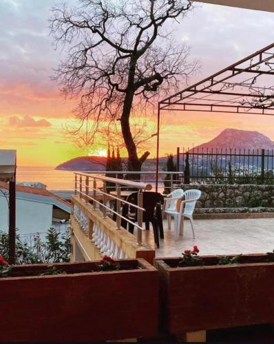 Balcony/terrace, Apartments in villa Viktoria in Sutomore