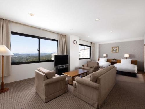 Classic Junior Suite, Japanese-Western style, 2  single beds and 4 futon beds
