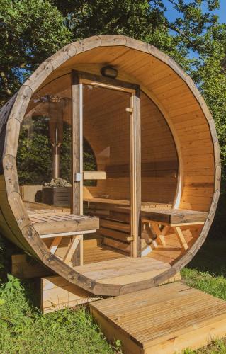 Sauna, The Hideaway at Hidden Wood Glamping in Chapmanslade