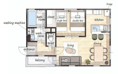 8 min to Nagoya Station Great access Sleeps 6