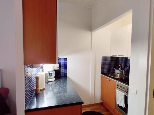 Kitchen, Cozy Nordic Studio in the Heart of Helsinki in Pasila