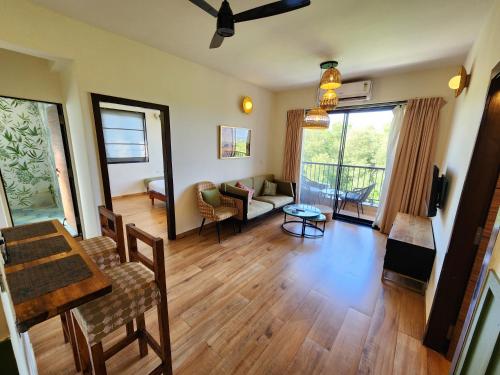 Candolim 2BHK Apartment with Mangrove View & Pool - Ideal for Families and Groups