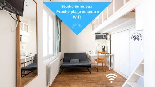 Studio lumineux centre proche plage - wifi - Location saisonnière - Le Touquet-Paris-Plage