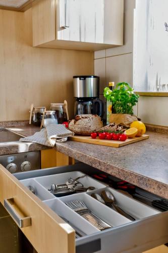 廚房, Großes 3-Zimmer Apartment in Bretten für bis zu 7 Personen , Parkplatz (Großes 3-Zimmer Apartment in Bretten fur bis zu 7 Personen , Parkplatz) in 布萊藤