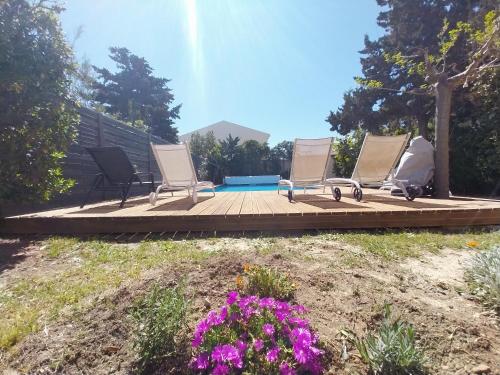 Villa T6 10 couchages front de mer piscine Saint Pierre la Mer - image 2