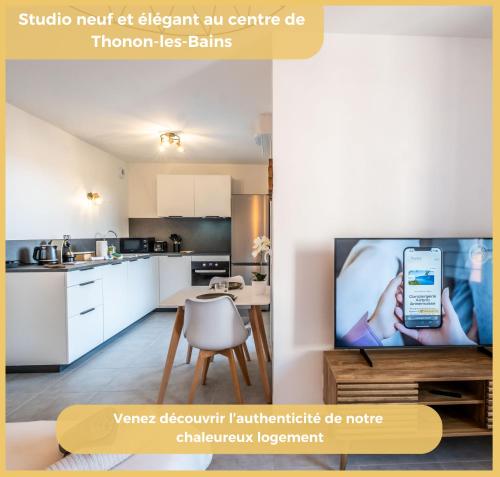 Le Dessaix I Studio I Thonon-les-Bains - Location saisonnière - Thonon-les-Bains