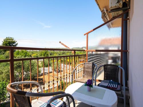 balkon/terras, Apartment in Rogoznica near Sea Beach in Rogoznica