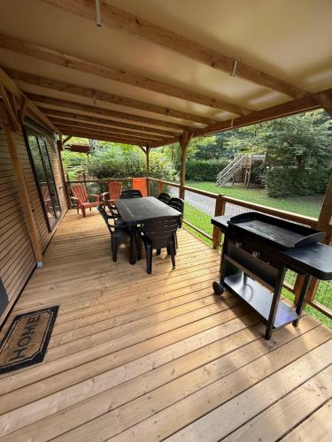 Iekārtas, Camping le Moulin de David -Gaugeac Monpazier 24540 - Cabane -Mobil-home 3 et 2 chambres in Gaugeac
