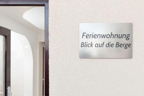 Ferienwohnung Blick auf die Berge
