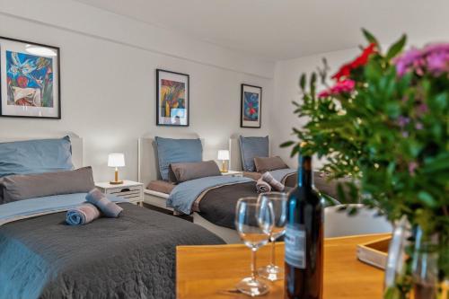 Ágy, Großes 3-Zimmer Apartment in Bretten für bis zu 7 Personen , Parkplatz (Großes 3-Zimmer Apartment in Bretten fur bis zu 7 Personen , Parkplatz) in Bretten
