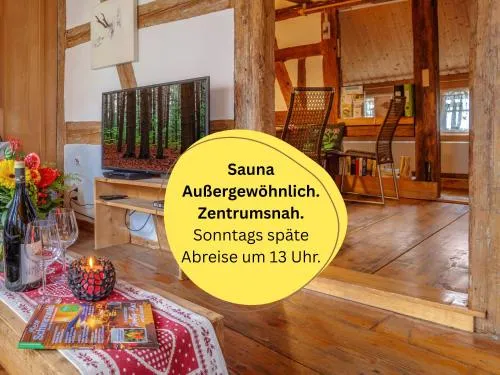 Historisches Gerberhaus: Eingezäunt | Sauna | Whirlpool | Kamin in Alpirsbach, Deutschland