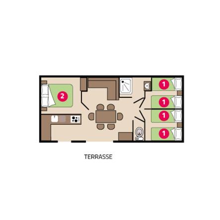 3 bedrooms, 5 beds