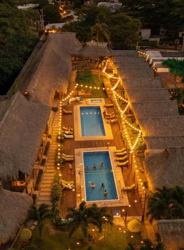 Exterior view of Tiki Hut Hostel