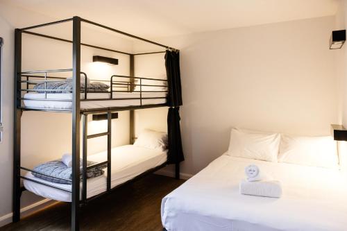 Room with Double Bed and Bunk Bed