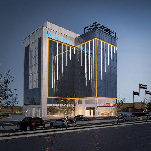 Exterior view, Saray Deluxe Hotel Apartments near Al Raha Mall