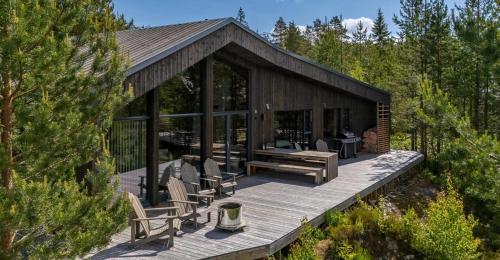 Viesnīcas āriene, Cabin With Sauna At The Foot Of Lifjell in Sauland