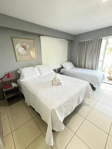 Photo - Melhores Flats - Maravilhosa varanda frente ao mar