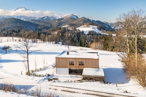Ieeja, Ferienvilla Joachimsberg mit Swimspa, Sauna und Ötscherblick (Ferienvilla Joachimsberg mit Swimspa, Sauna und Otscherblick) in Wienerbruck
