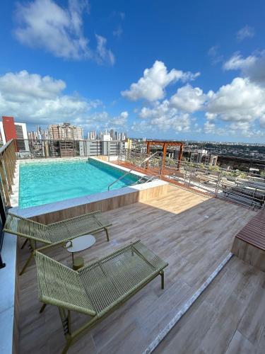 Melhores Flats - Encanto a 5min da praia de Tambau in Joao Pessoa City Center