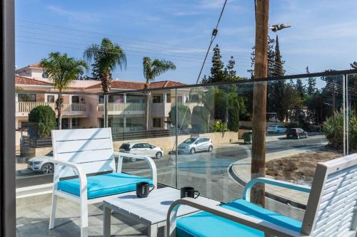 Balcony/terrace, Azoria - Stylish 1-BR Apartment & Balcony in Kiti in Kiti