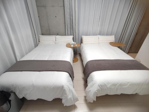 101Room,7-minute walk from Uguisudani Station located on the 1nd floor of an apartment-style building Twin room No elevator