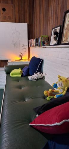 1 queen bed, 1 twin bed, 1 sofa bed
