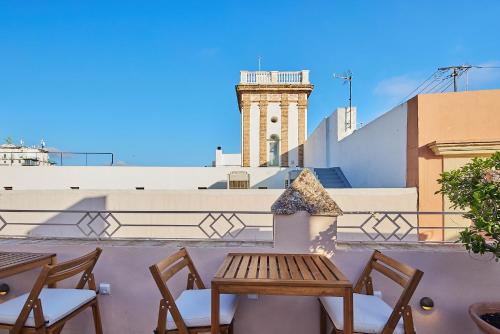 Terraza/balcón, Apartamento de 45 m² en Cádiz, con 2 habitación(es) y 1 baño(s) privado(s) (Villa de Andas) in Cadiz