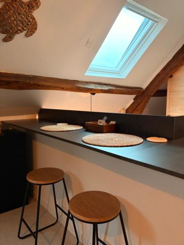Krogs/atpūtas telpa, Suite Spa Cinta in Trie-Chateau