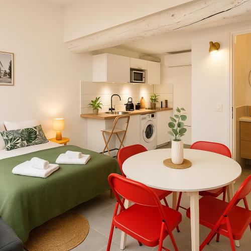 T2 Duplex climatisé Suite et canapé-lit Aix centre