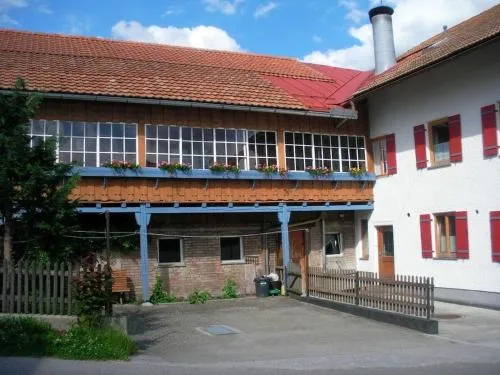 At the Ulrich Fountain in Wertach, Deutschland