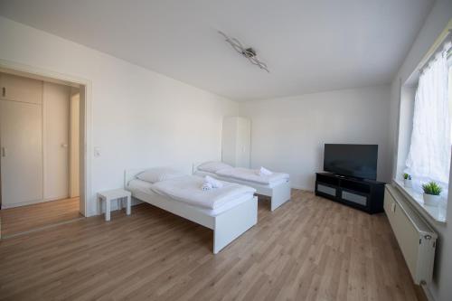 Iekārtas, WundP Living Wohnung mit Terrasse Parkplatz in Langweid am Lech