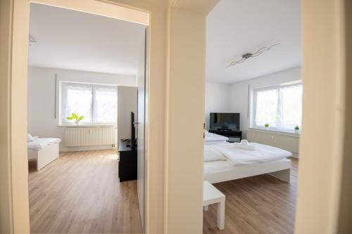 Iekārtas, W&P Living Wohnung mit Balkon Parkplatz in Langweid am Lech
