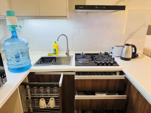 Elysium Tower Studio by DWT Apartments Kitchen & City View - image 8