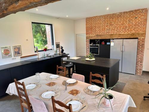 virtuve, Prestige House & Spa in Sainte-Beuve-en-Riviere