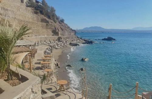 Beach, Rustic Retreat - Private Pool in Nature's Embrace in Tilisos