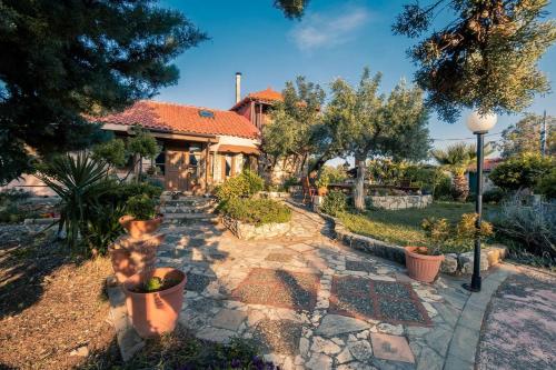 Garden, Rustic Retreat - Private Pool in Nature's Embrace in Tilisos