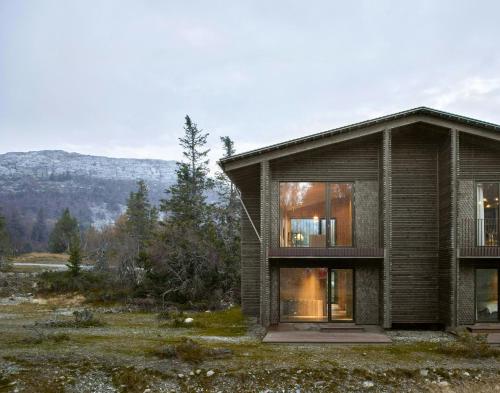 Viesnīcas āriene, Architect Designed Mountain Cabin At Kvitfjell in Fåvang
