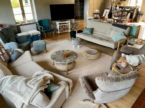 Zajednički dnevni boravak / prostorija s TV-om, Mellby Atelier pa Osterlen in Simrishamn