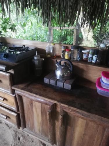 Cocina, casa colibri cañón de rio dulce (casa colibri canon de rio dulce) in Livingston