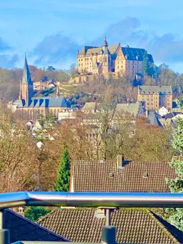 Traumhaftes Apartment mit Dachterrasse und Schlossblick in Marburg an der Lahn, Deutschland