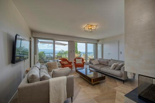 Exterior view, Art Apartment On Lake Geneva in Anthy-sur-Leman